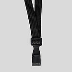 Lanyard, Neck-Strip schwarz für Ausweise und Plastikkarten