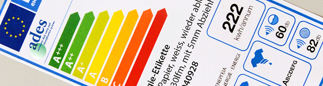 Wiederablösbare Papier Etikettenrollen weiss matt