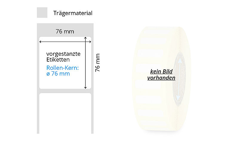 weisse Bezeichnungsetiketten auf Rolle