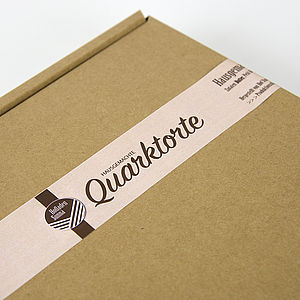 Klebe Banderole für Verpackungen