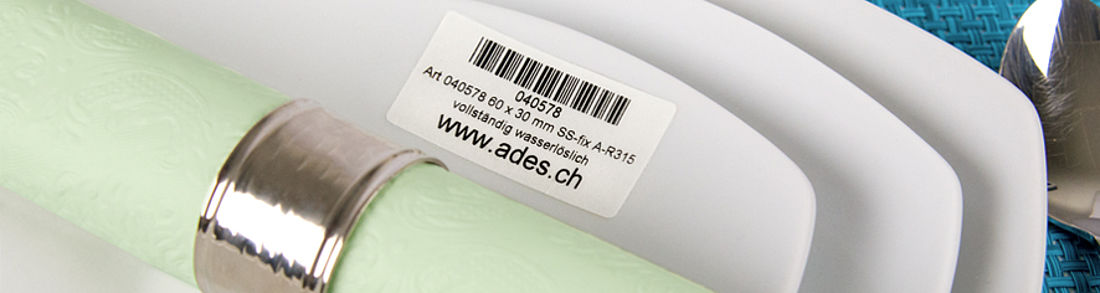 171952CAT: Komplettes Drucker Set für Catering-Etiketten wasserlösliche Catering-Etiketten