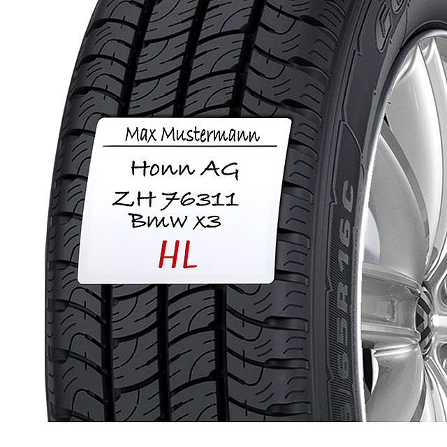 Pneu-Etiketten