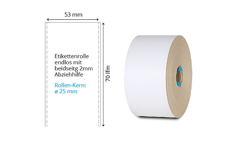 Thermoetiketten endlos