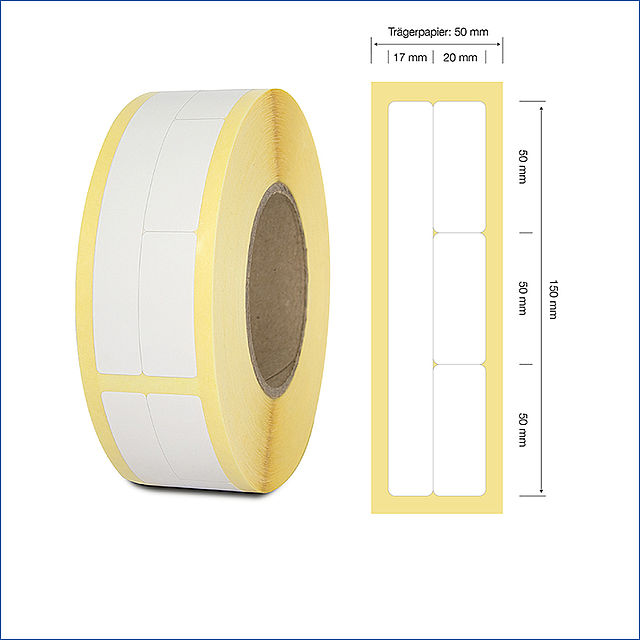 Duplex-Etiketten blanko