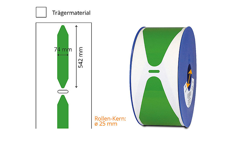 Rohrmarkierer-Etiketten LM Vinyl