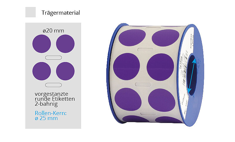 Art.-Nr. 041041 Rondellen violett LM-Vinyl