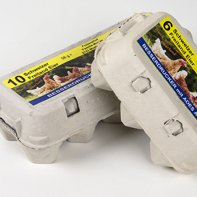 Eierschachtel Etiketten