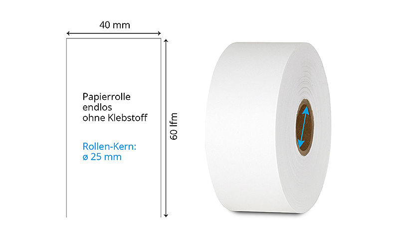 Papierrolle Etikettendrucker
