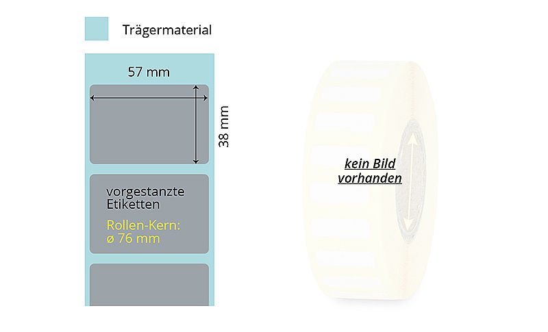 silbrige Typenschilder selbstklebend auf Rolle