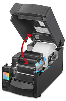 Citizen Drucker CL-S700III offenes Gehäuse