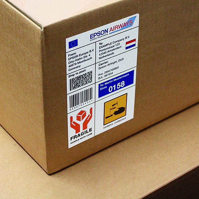 Papieretikette Kartonschachtel web Inkjet Papier Etiketten