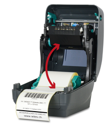 Etikettendrucker offen