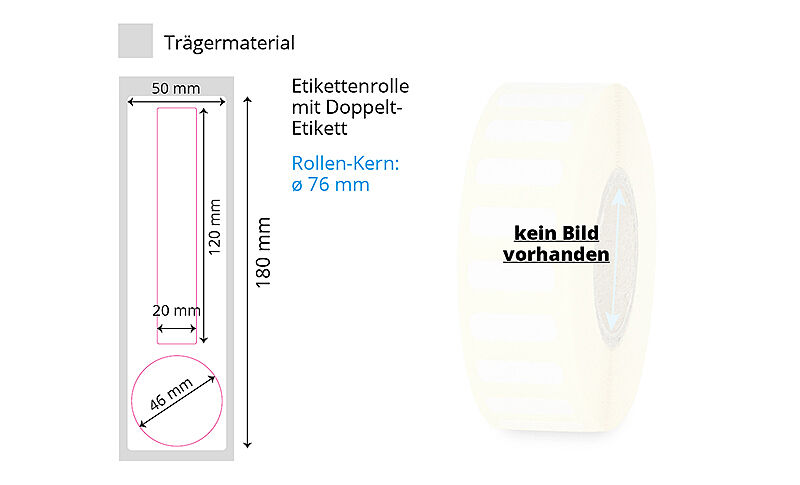 Kunststoff-Doppelt-Etikett für Tiegel