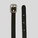 Schwarze Gepäck-Lederriemen mit Chrom Schnalle