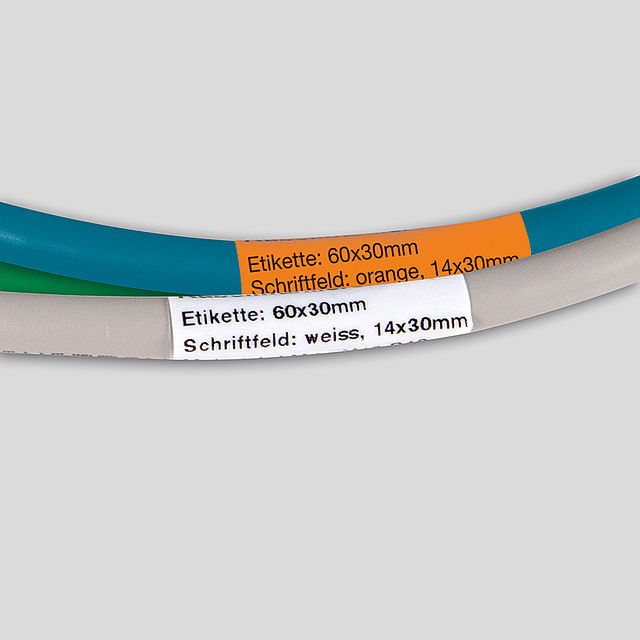 Weisse Kabelmarkierer