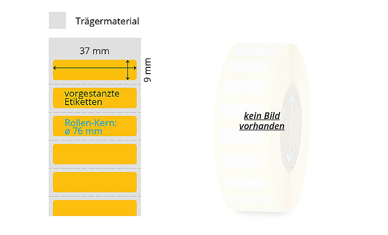 gelbe Typenschild-Etiketten stark haftend
