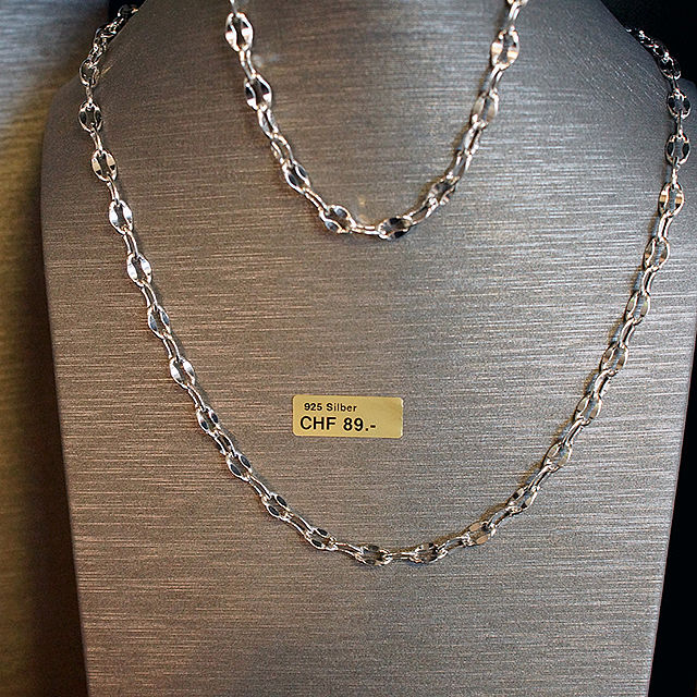 Schmucketiketten Halskette