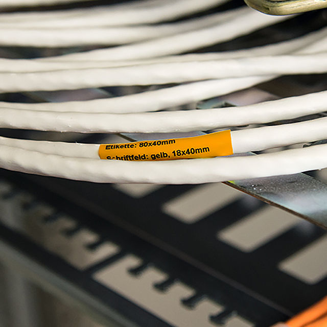 Orange Kabelmarkierer