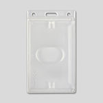 Kartenhülle aus Hartplastik transparent