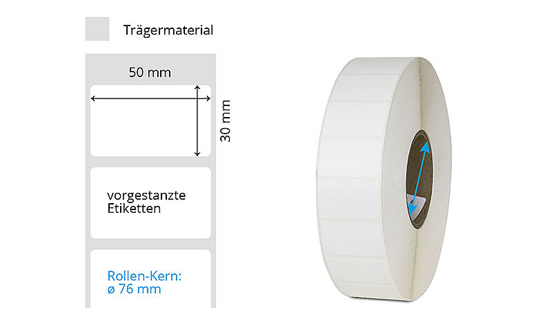 Bezeichnungsetiketten weiss