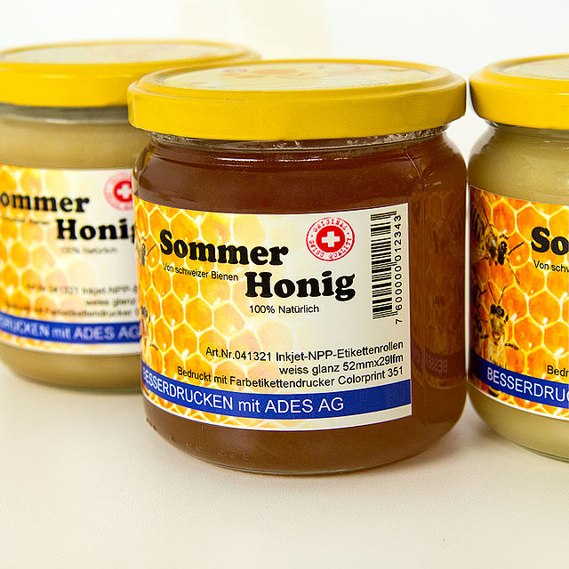 Honig Inkjet N P P 041325 01 web PET Kunststoff Etiketten
