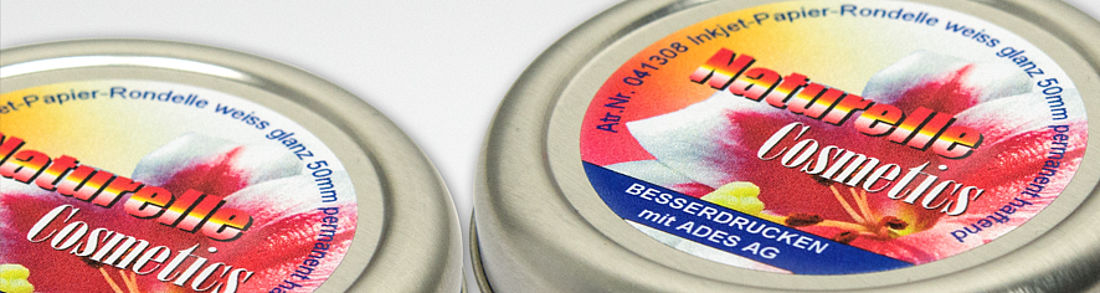 Inkjet Papier Rondellen glanz weiss runde Inkjet-Etiketten (Rondellen)