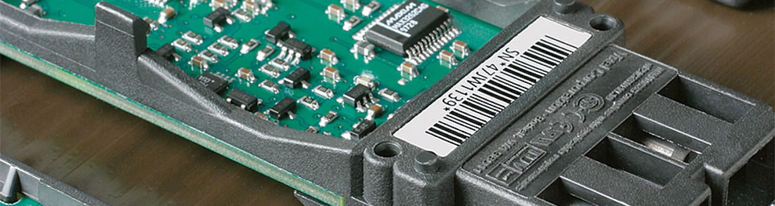 Weisse Kunststoff Etiketten Thermotransfer auf Rolle