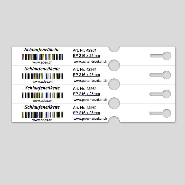 Schlaufenetiketten
