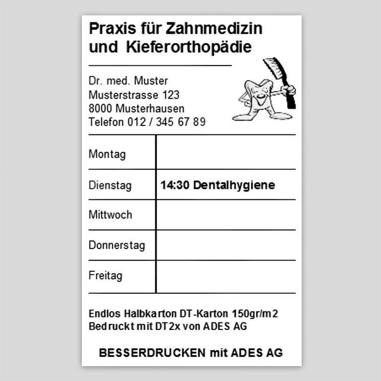 Terminkarten selber erstellen