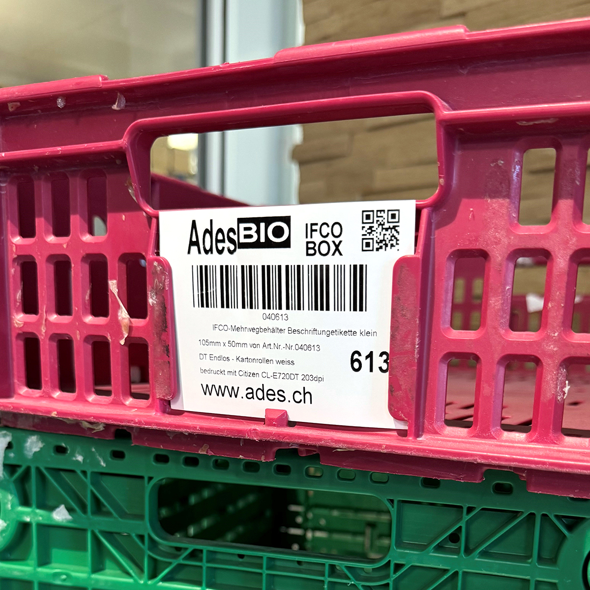 IFCO Boxen selbst beschriften mit Schildern