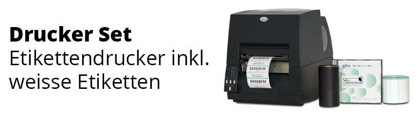 Bedrucken Sie eigene weisse Kunststoff-Etiketten