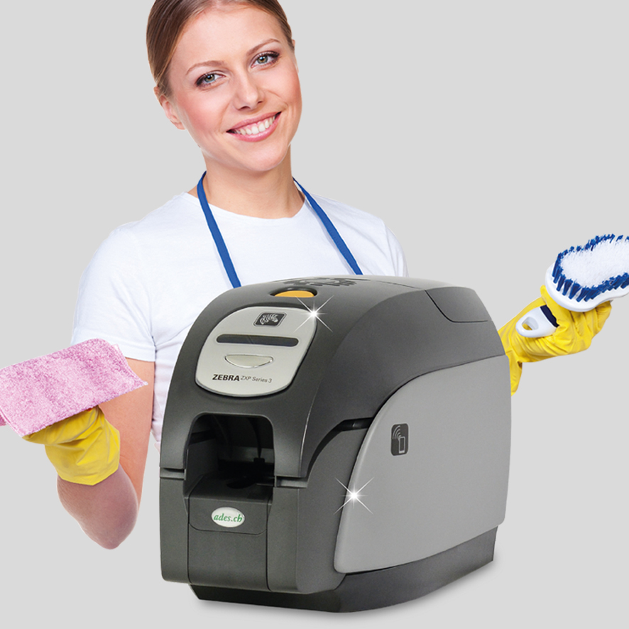 Ausweisdrucker reinigen