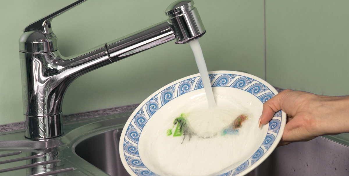 Wasserlösliche Etiketten für Kantinen & Gastrobereich